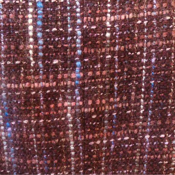 Genuine Trina Turk Cropped Tweed Jacket Collarless Fully Lined Sz.4 - Picture 7 of 11